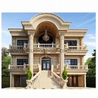 ویلایی ۸۰۰ متر زمین ۳۴۰متر بنا (نما سنگ)